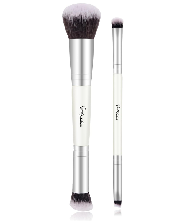 2-in-1 Dual-Ended Contour & Eyeshadow Brush Set