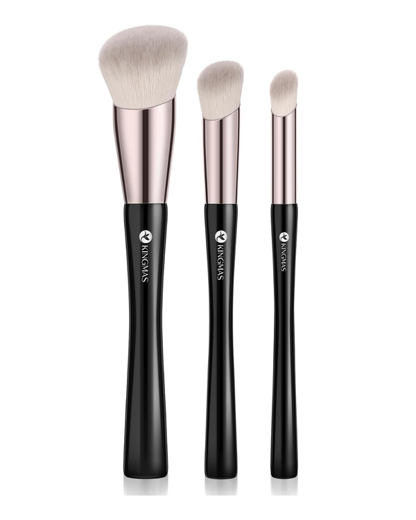 3‑Piece Angled Foundation & Concealer Brush Set