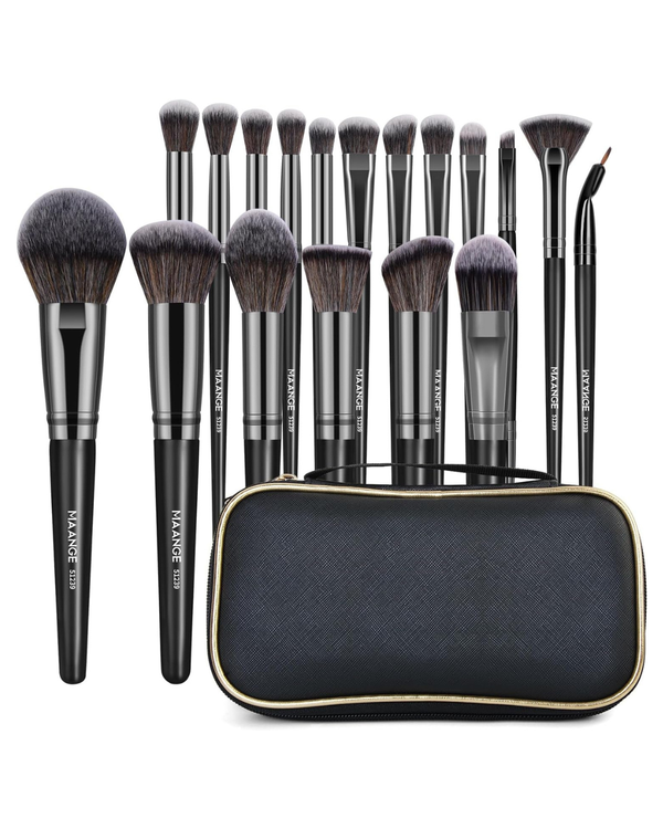 18‑Piece Makeup Brush Set with Case
